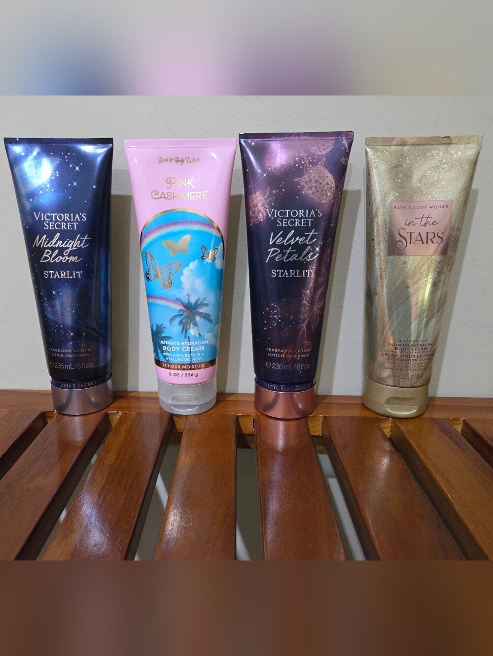 Victoria's Secret Body Lotion Variety-Midnight Bloom,Pink Cashmere,Velvet Petals